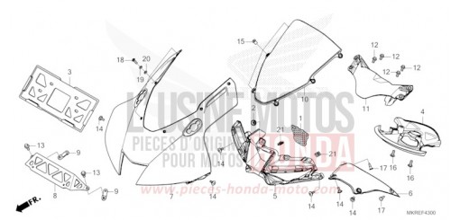 OBERER WINDLAUF CBR1000SPR de 2024